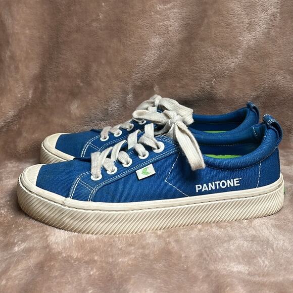 Cariuma Pantone Sneakers Unisex Blue Lace Up Tennis shoe Women's 6.5 Men's 5 - Picture 3 of 8